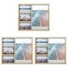 3PK Frankie & Me Collage Flat 4 Pictures Frame Home/Office Decor 37cm Oak