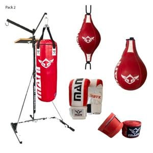 3 in 1 Bag Stand Combo with Mitts and wraps