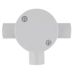 Deta 20mm Grey Conduit Fittings 3-Way RD Junction Box