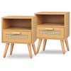 ALFORDSON 2x Bedside Table Rattan