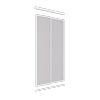 Lugna 2400 x 1200mm VJ Panel Wardrobe Double Sliding Doors