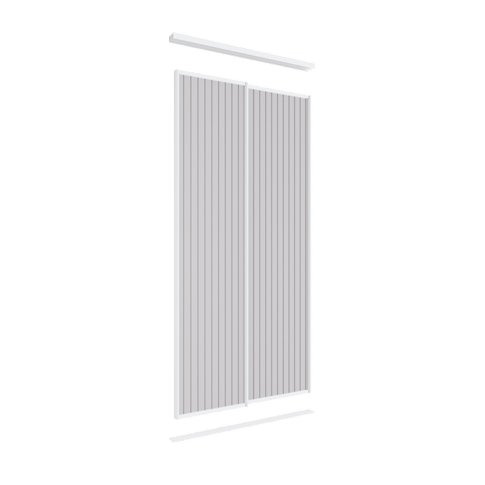 Lugna 2400 x 1200mm VJ Panel Wardrobe Double Sliding Doors