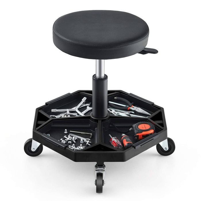 Costway 150 kg Capacity Workshop Creeper Seat Rolling Mechanic Stool