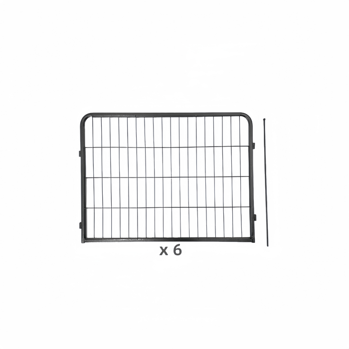 Yes4pets 6 Panel 60 Cm Heavy Duty Pet Dog Puppy Cat Rabbit Exercise Playpen Fence
