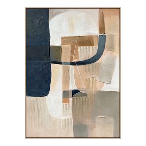 Sundial Hand-Painted Textured Canvas Wall Art