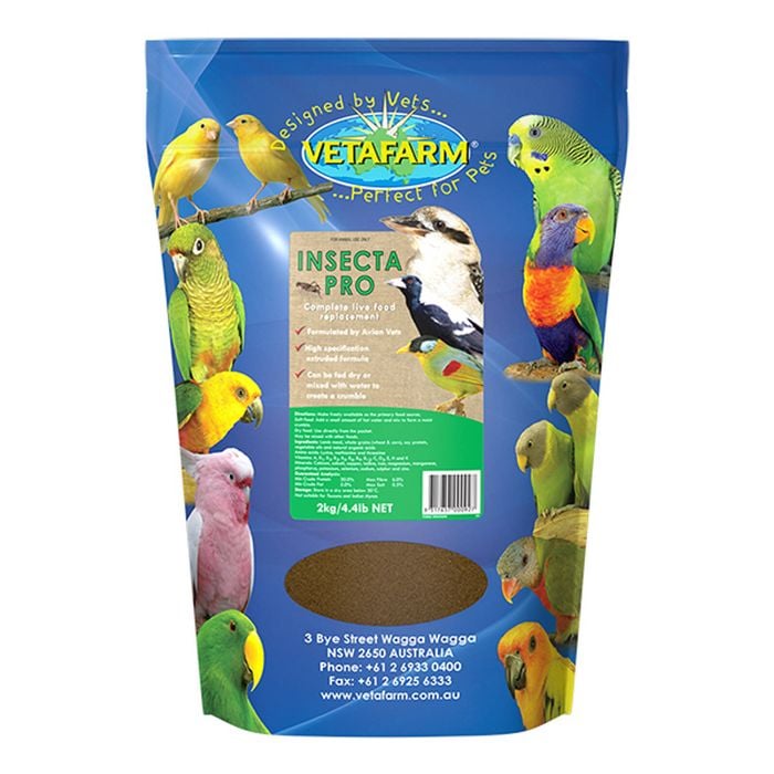 Vetafarm Insectapro Live Food Replacement For Pet Birds 2kg