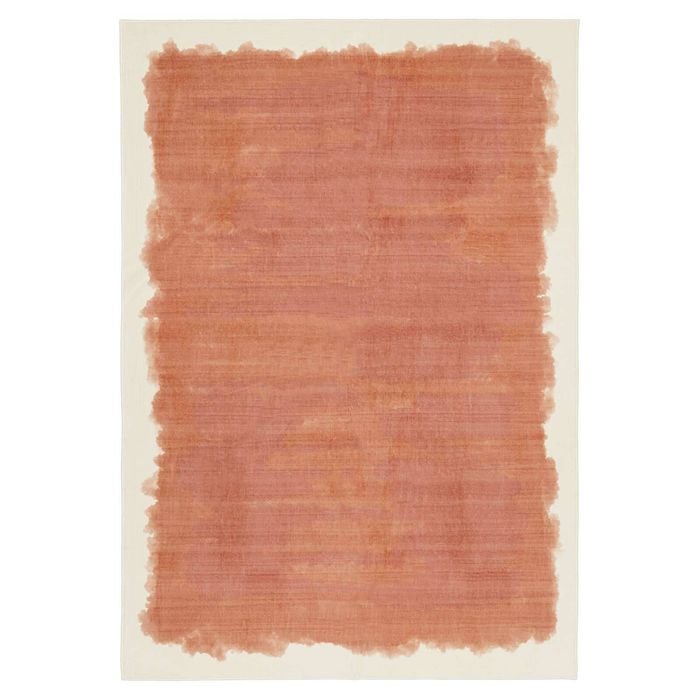 Loopsie-290cm X 190cm-taranto Terracotta Printed Washable Rug