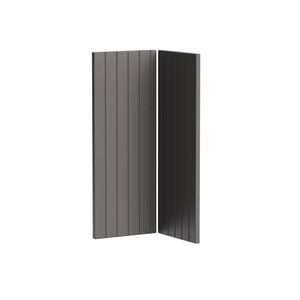 Kaboodle Smoked Grey V-Groove Corner Wall Cabinet Doors - Pack of 2