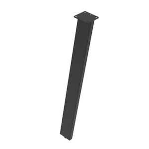 Rapid 198 x 65 x 710mm Black Soho Angled Table Leg