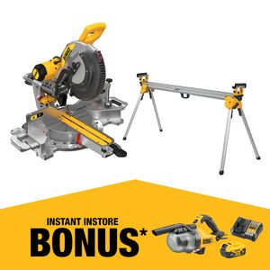 DEWALT 305mm Corded Compound Mitre Saw w/stand DWS780-XE