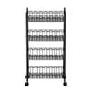 Artiss 4-Tier Shelving Unit Adjustable Garage Storage Kitchen Rack With Wheels