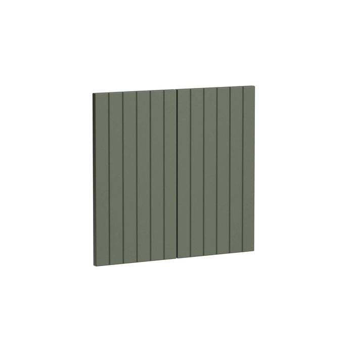 Kaboodle 600mm Saltbush V-Groove Med Rangehood Doors - 2 Pack