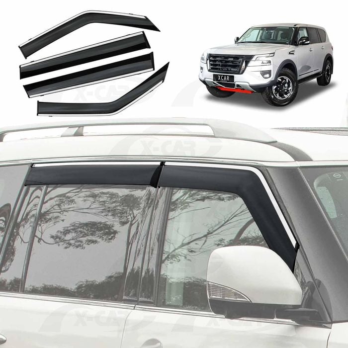 Weathershields for Nissan Patrol 2012-Onwards Y62 Series Weather Shields Wind Deflectors Visor