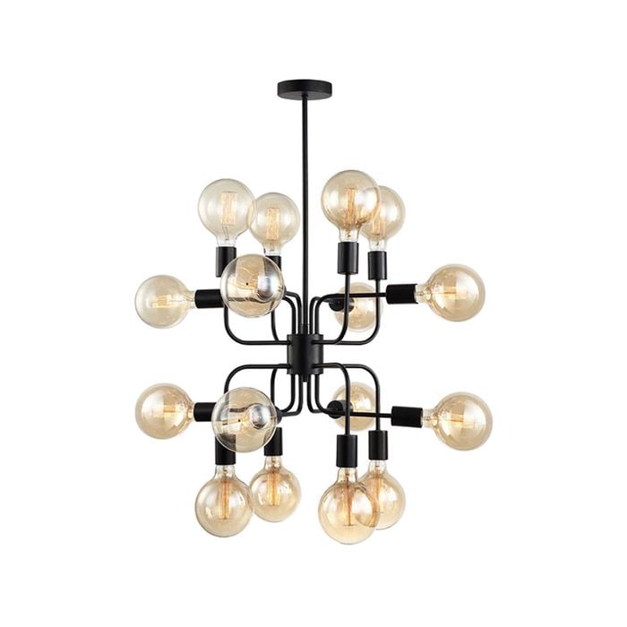 CLA Lighting HEXADE Modern Abstract Pendant Light - Black