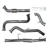 Ignite Exhausts Turbo Back For Nissan D40 Navara 2.5l Manual 3" No Cat With Hotdog Raw Aluminised Steel