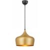 Telbix Polk Modern Pendant Hanging Lamp Light Metal Black Gold Brushed