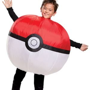 Deluxe Inflatable Poke Ball Childrens Pokemon Costume - One Size