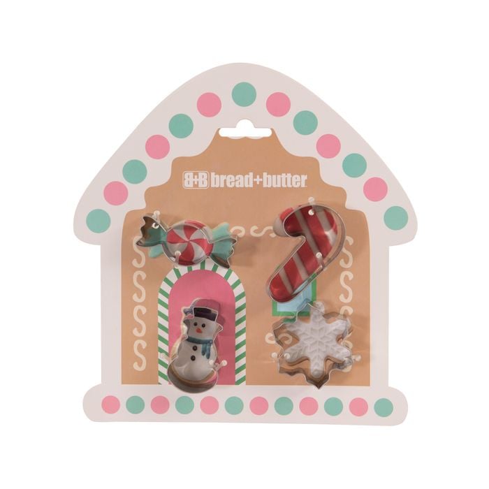 Bread And Butter Cookie Cutter - 4 Pk Multi