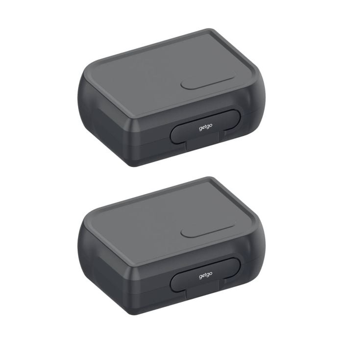2x Maxwell & Williams GetGo Bento Lunch Container Box Black Medium