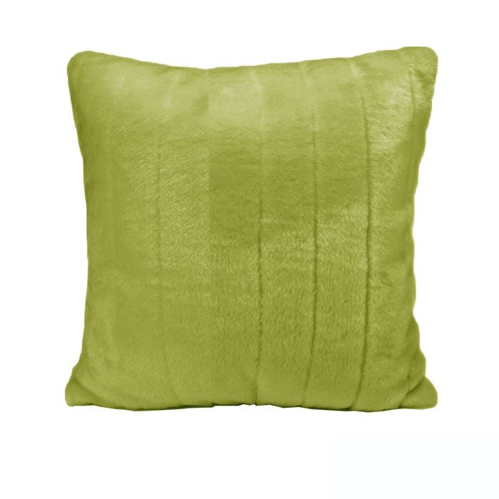 Faux Fur Mink Filled Cushion Leaf 45 cm x 45 cm