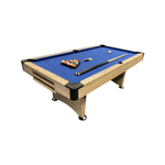 Btc 7ft Pool Table Billiards Foldable (blue) Accessories Free Wood Colour Frame