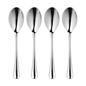 4x Robert Welch Radford Utensils Collection English Tea Spoon - Stainless Steel