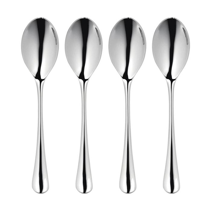4x Robert Welch Radford Utensils Collection English Tea Spoon - Stainless Steel