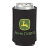 John Deere Can Cooler-Black with Logo 2-Sided 12oz/375ml