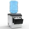 Advwin 2-in-1 Ice Maker & Water Dispenser, 15kg/24h Ice Production, Stainless Steel Countertop Design
