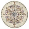 The Rug Connection Gallery 864 Off White 200x200cm - Medium Round Transitional Pet Friendly Indoor Rug