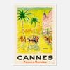 Galrie Cannes Vintage Travel Poster: Explore the Glamour of French Riviera Art Print, Poster Only, 50 x 70cm (20 x 28inch)