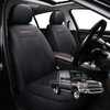 Car Seat Cover for Toyota LandCruiser 79 Series Double Cab 2012 - Current  - Black-Front Only