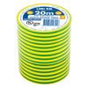 DETA 20m x 18mm Yellow / Green Insulation PVC Tape - 5 Pack