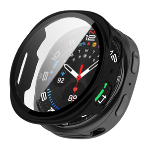 Samsung Galaxy Watch 8 40mm Tempered Glass Screen Protector Case (Black)