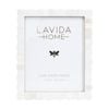 Lvd 8x10 Inch Scallop Bone Picture/photo Frame Iridescent 27.94x22.86x1.27cm