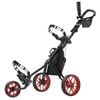 CaddyTek 11.5 v3 SuperLite Deluxe 3-Wheel Golf Buggy - Red