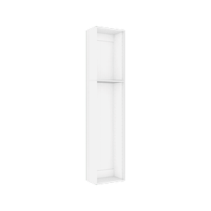 Lugna 2048 x 450 x 280mm White Cabinet Shell
