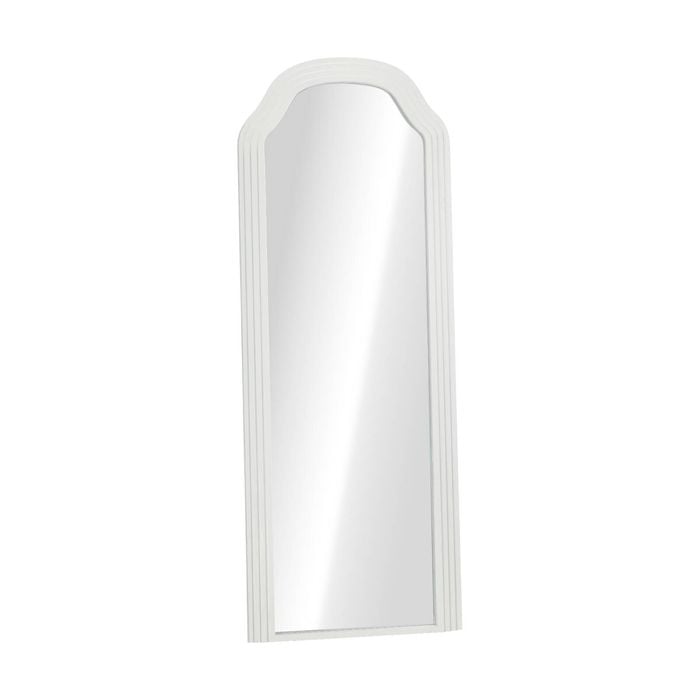 Oikiture Full Length Mirror Floor Makeup Mirrors 165x60cm White Wood Bedroom