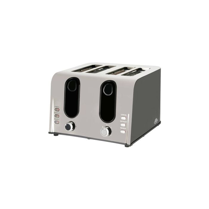 Noble & Price Toaster Luxury 4 Slice Stainless Steel