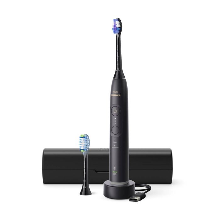 Philips Sonicare 6100 Electric Toothbrush Black Sensitive Teeth 2 Modes