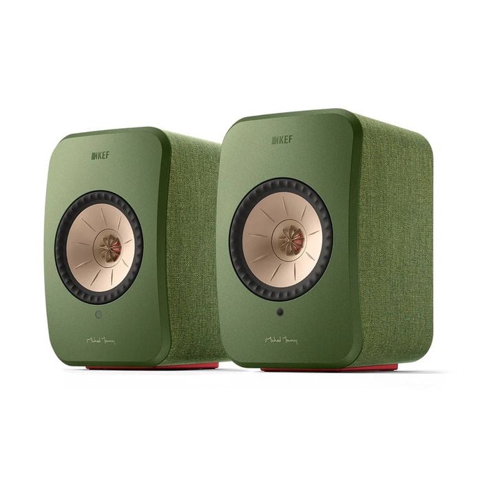 KEF LSX II Wireless HiFi Speakers (Olive Green)