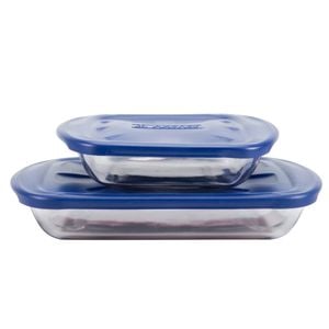 Anchor Hocking Essentials 4 Piece Bakeware Bundle Navy