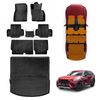 3d Floor Mats Boot Liner Set For Mazda Cx-70 Cx70 2024-onwards All Weather Heavy Duty Cargo Kick Mats Back Seat Protector Cover