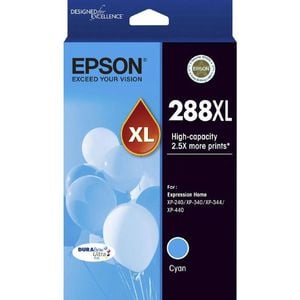 Epson GENUINE Epson 288XL Cyan Ink Cartridge XP-240 XP-340 XP-344 XP-440 T306292