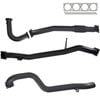 Ignite Exhausts Turbo Back For Nissan Gu Patrol 4.2l Leaf Spring Ute 3" No Dump Pipe With Pipe Only 409 Stainless Steel