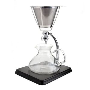 Yama Silverton Stainless Steel Coffeetea Dripper - Black & Silver