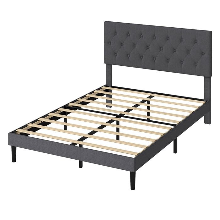Levede Double Size Bed Frame Upholstered