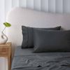 Accessorize Bedroom Collection Bamboo Cotton Sheet Set Charcoal