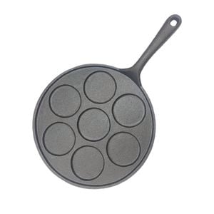 SOGA 23cm Cast Iron Takoyaki Fry Pan