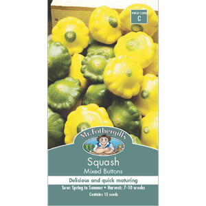 Mr Fothergill's Mixed Button Squash Vegetable Seeds
